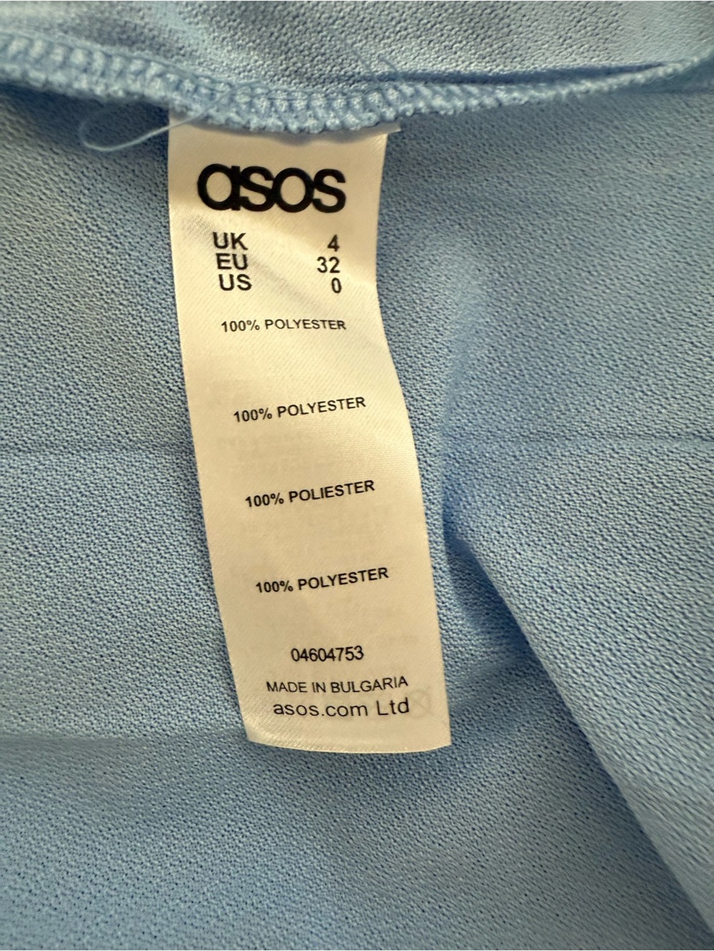 NWT ASOS Light Sky Blue Pleated Maxi Influencer Dress with Cascade Overlay Sz 0 - Picture 10 of 11